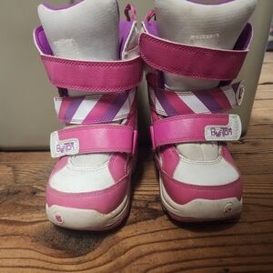 Burton Kids' Pink and White Snow Boots
